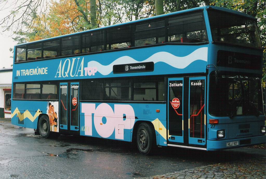 Wagen 27 der LVG mit AquaTop-Werbung