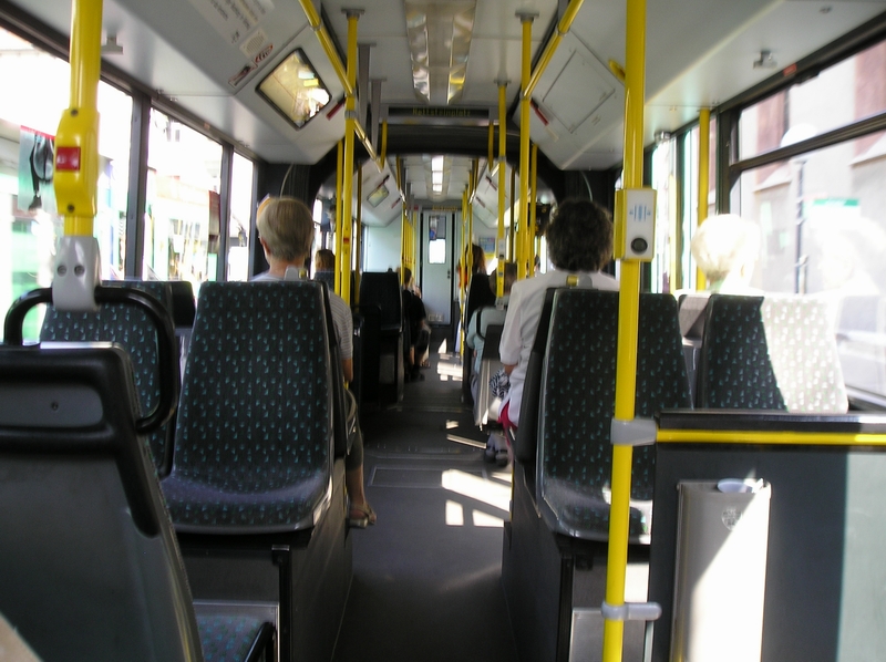 O-Bus Basel Innenansicht