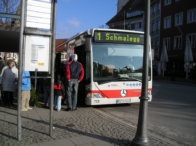 Linie 1 nach Schmalegg am Marienplatz