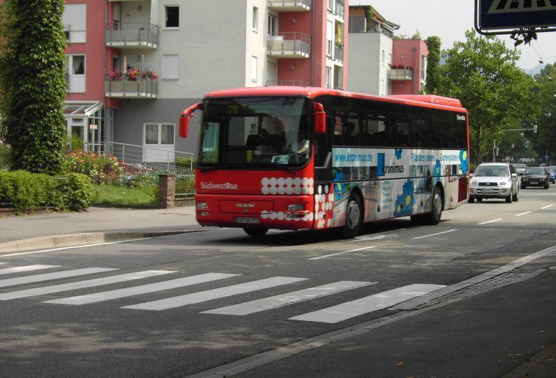 MAN Sdwestbus auf Linie 218/Leerfahrt