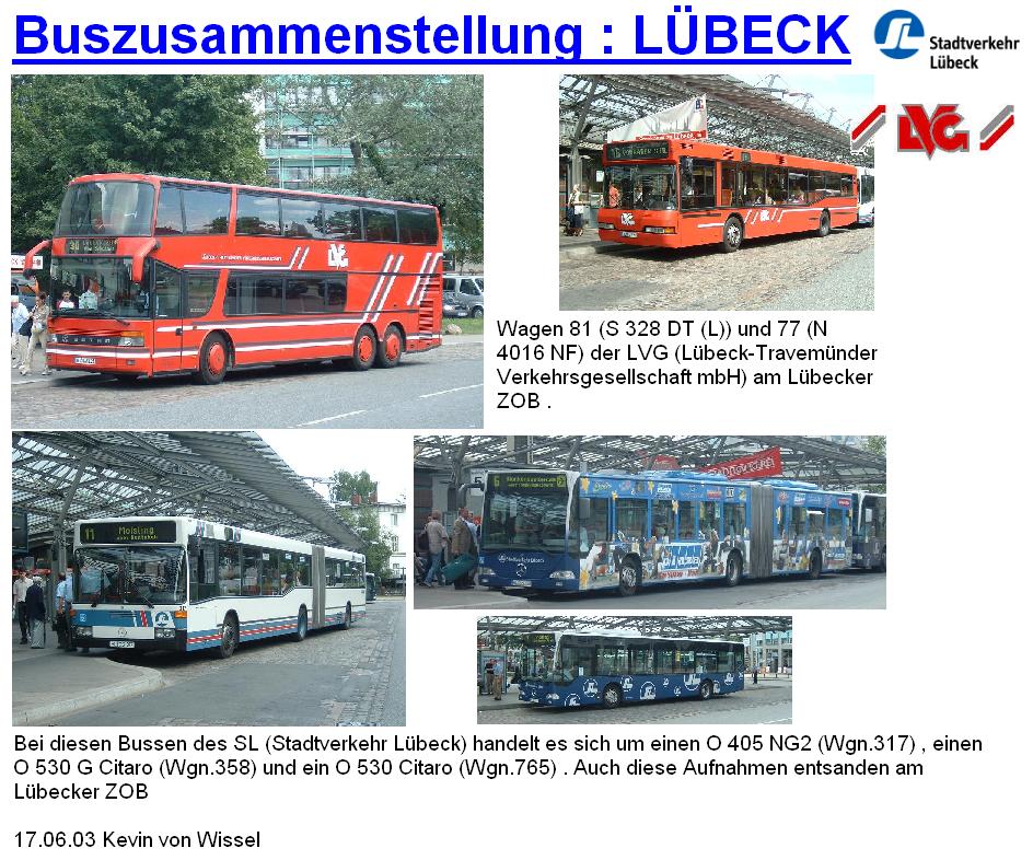 Buszusammenstellung Lbeck