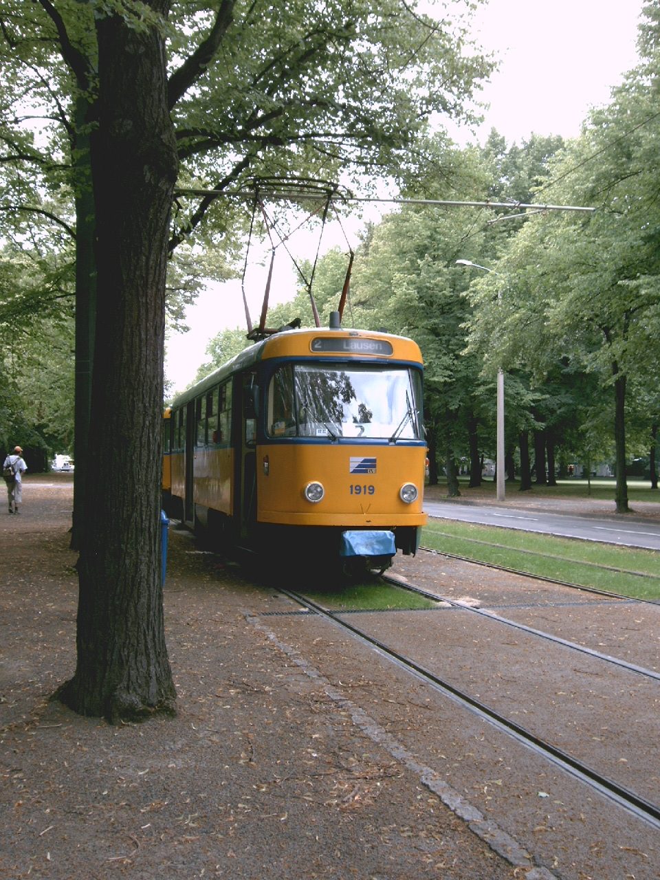 Linie 2 in der Gleisschleife Naunhofer Strae