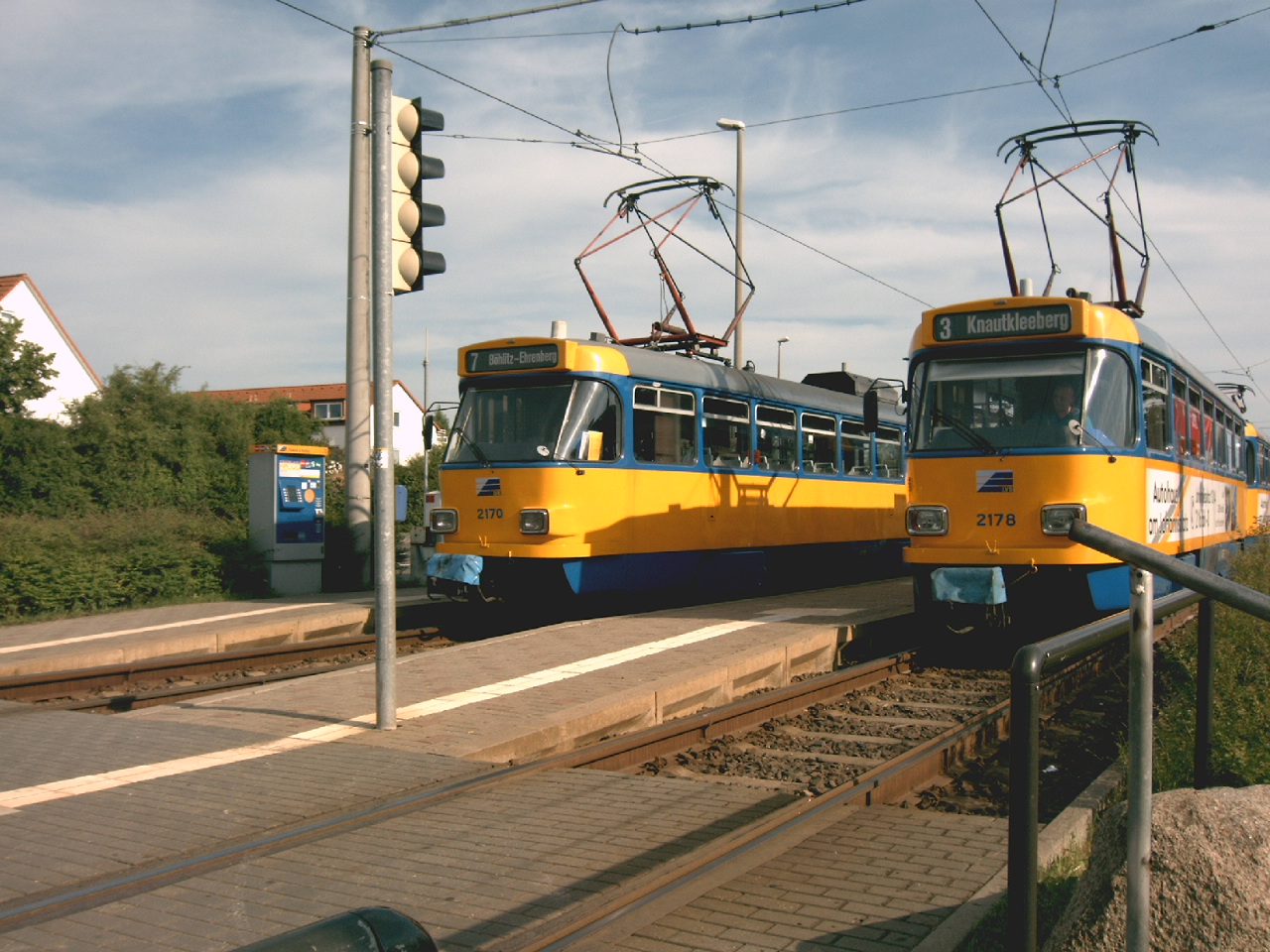 Linie 3 und 7 in Sommerfeld