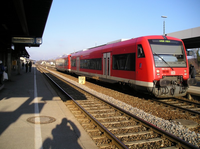 VT 650 (Regio-Shuttle) der DB in Aulendorf