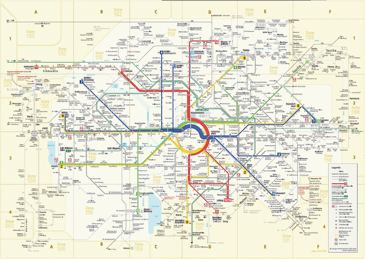 Der Aktuelle Liniennetzplan der LVB