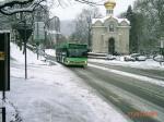 Neoplan Gelenkbus im Schnee