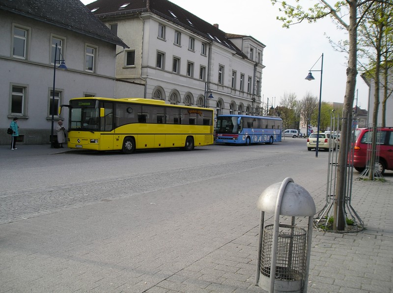 Abfahrtspltze am Ravensburger Bahnhof
