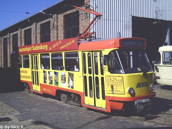 Magdeburger T4 1248 an der Hauptwerkstatt