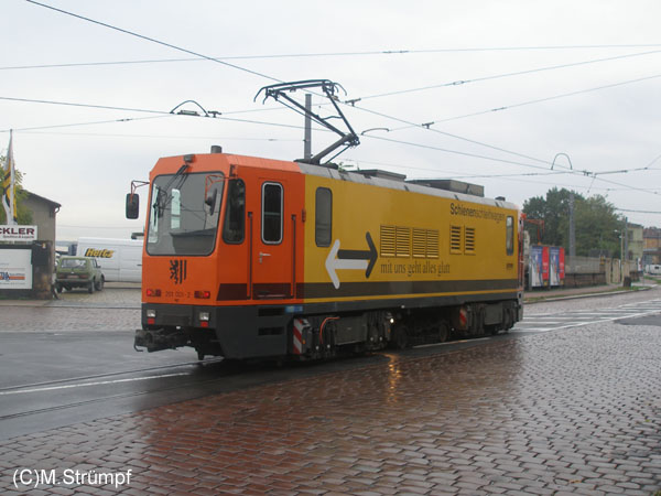 Schienschleifwagen in Dresden