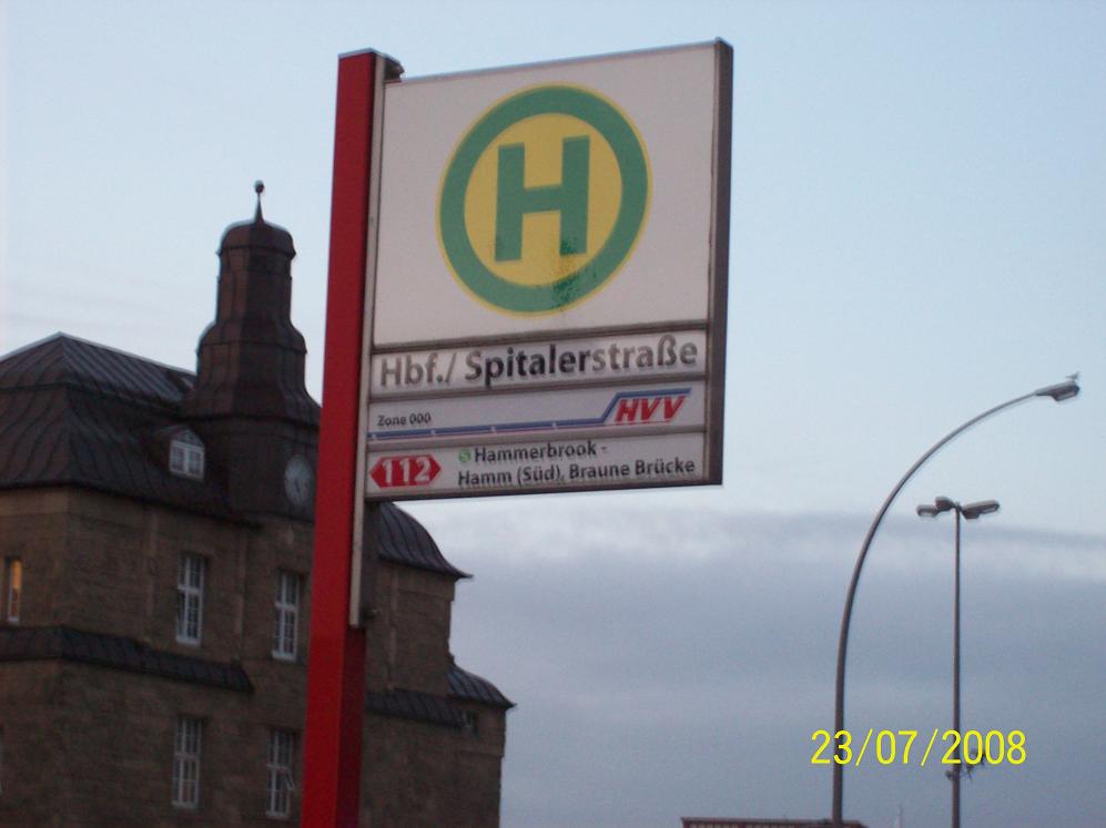 HH-B: Starthaltestelle Hamburg Hbf./Spitalerstrae