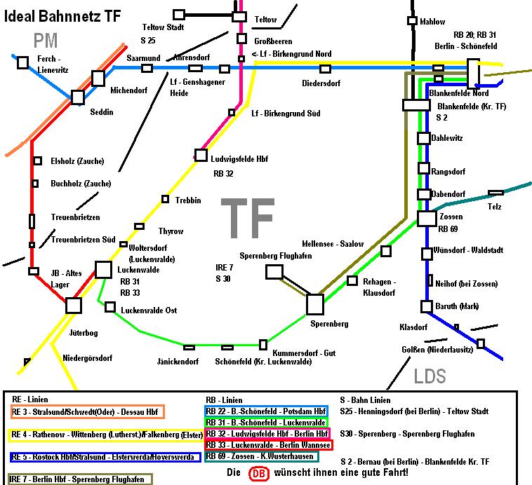 Ideal Bahn Netz Teltow - Flming